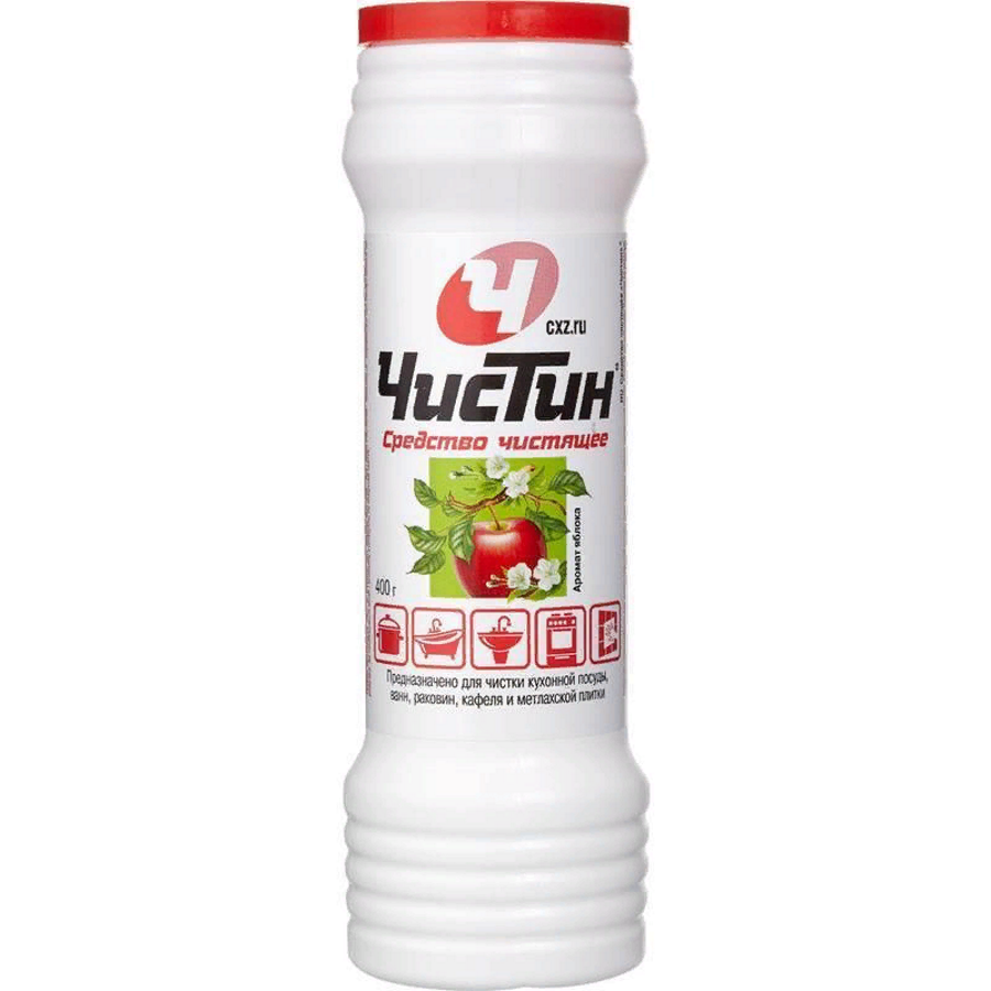 ЧИСТИН 400г чистящий порошок в тубе ЯБЛОКО