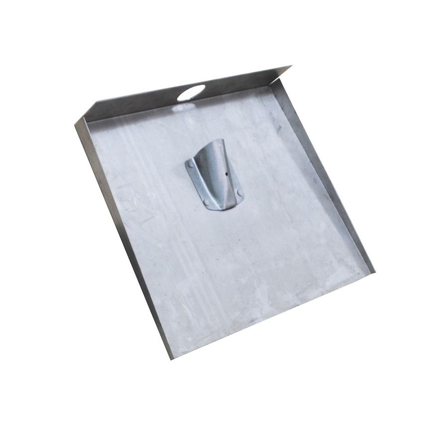 Лопата алюминиевая 400*330 2,0 мм трехбортная без черенка верхний вход