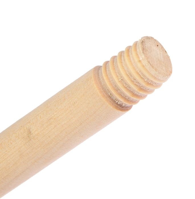 Черенки деревянные д/швабр с резьбой D=22мм высший сорт