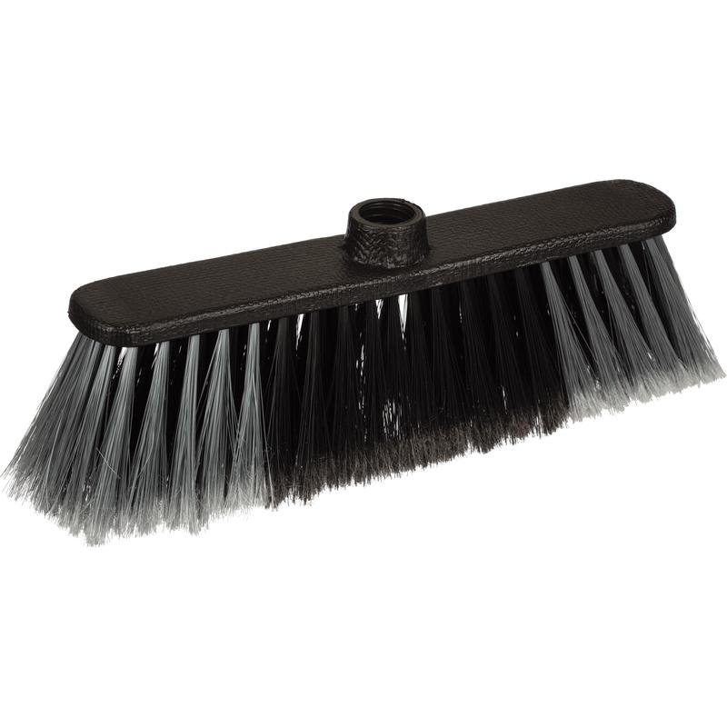 Швабра щетка д/пола на ПЛАСТИК. основе 27см с ворсом "Стандарт" (РАСПУШЕННАЯ) | с резьб. | без рукоятки |