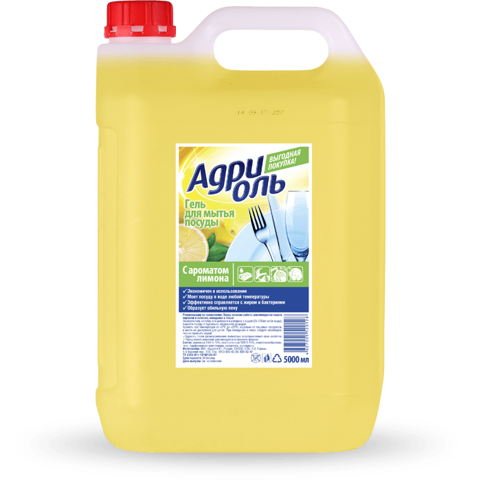 Средство для мытья посуды Адриоль 5л
