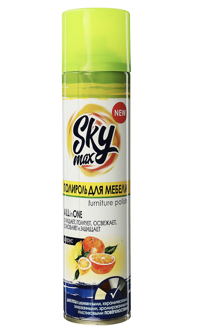 Полироль для мебели  SKY MAX Цитрус 300мл 