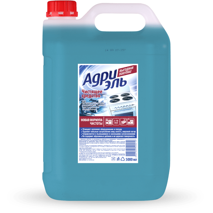 Чистящее средство АДРИЭЛЬ 5л от нагара,жира  для плит,духовок