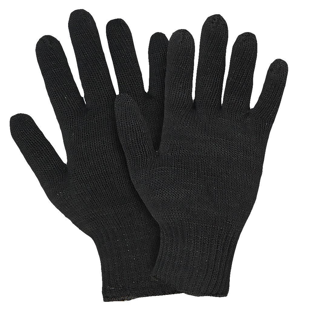 Перчатки полушерстяные, двойной вязки