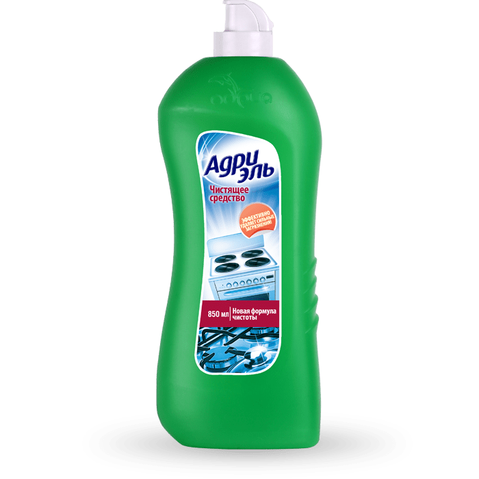 Чистящее средство АДРИЭЛЬ 850мл от нагара,жира  для плит,духовок 