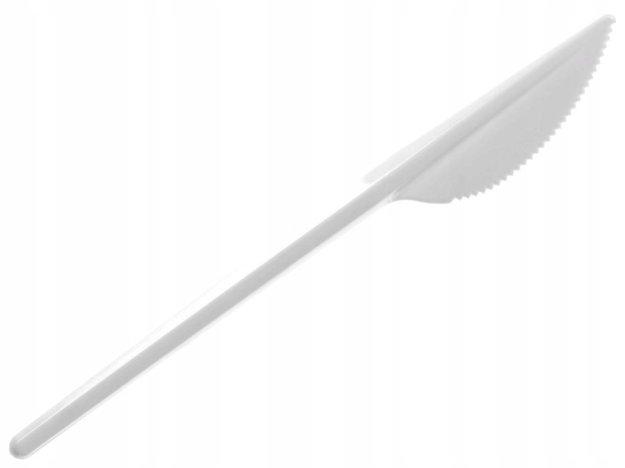 Нож одноразовый белый 100шт/уп