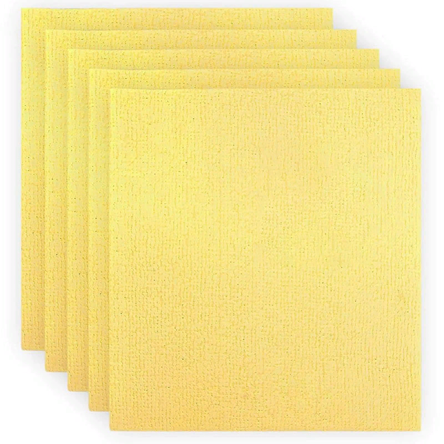 Салфетка для мебели из микрополимера 40*40 310г/м2 желтая 