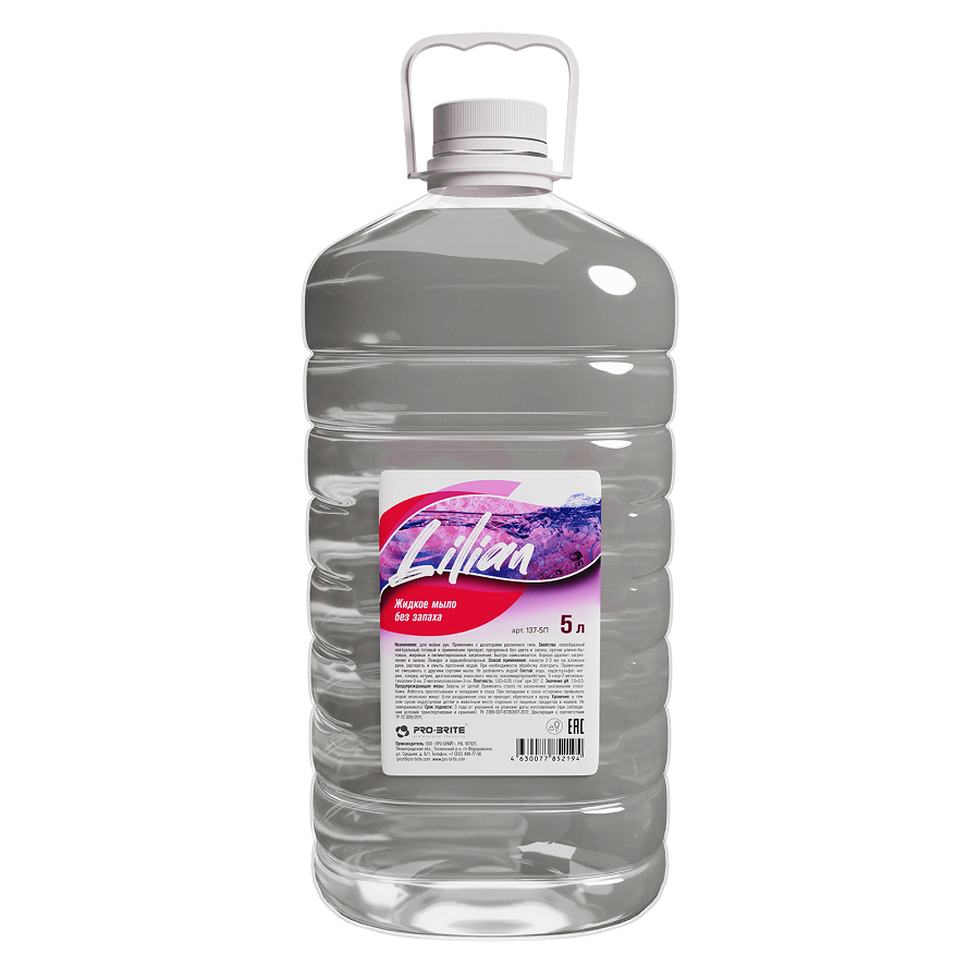 Пробрайт Мыло Лилиан 5л жидкое нейтральное ПЭТ\4 / 137-5П