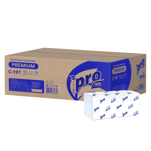 Полотенца бумажные 2сл. 200л 21х22см V-сложение 100% ЦЕЛЛЮЛОЗА | 20шт/пач