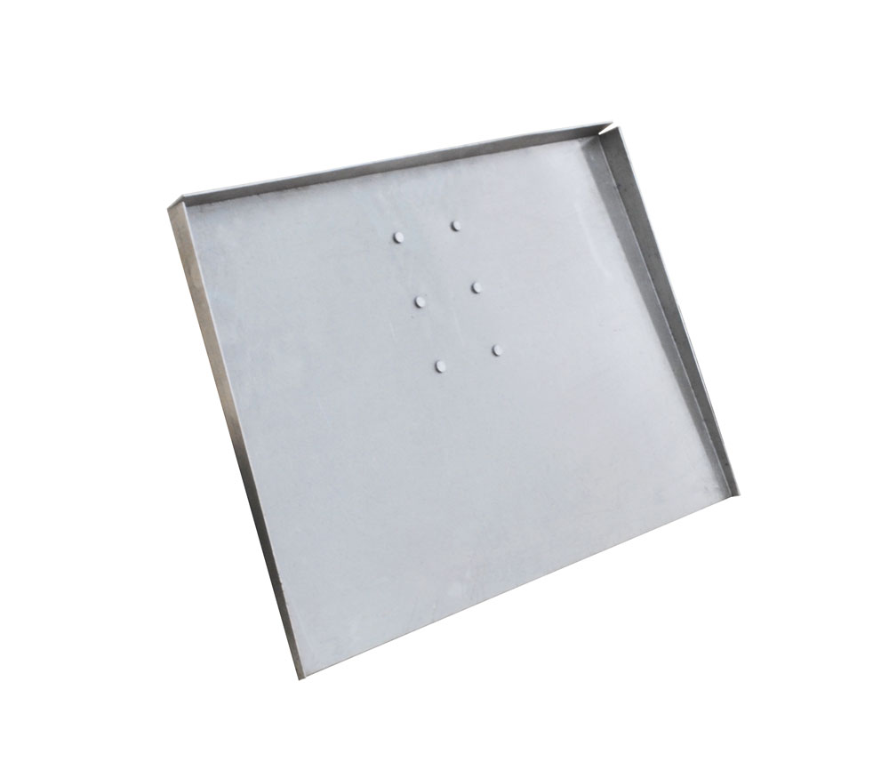 Лопата снегоуборочная алюм. 360*500 2мм с нижним входом, трехбортная, БЕЗ ЧЕРЕНКА твердый алюминий