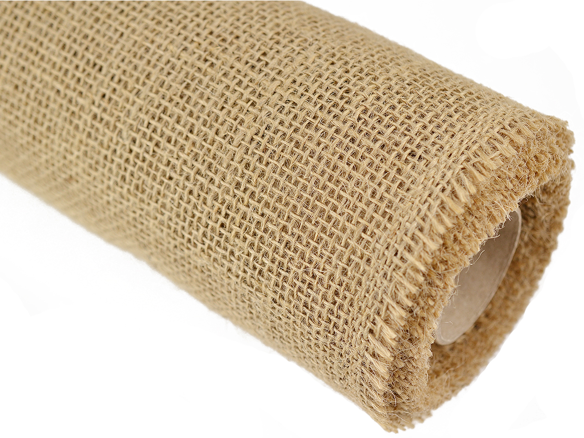 Мешковина 110см ширина, 196г/м2 , рулон 50м ДЖУТ