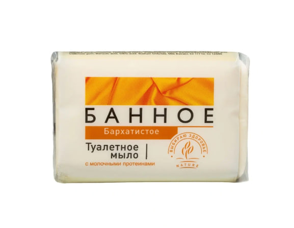 Мыло туалетное Банное бархатистое 125 гр Аист