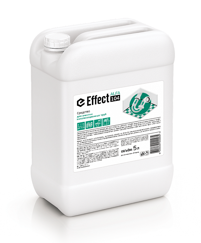 ЭФФЕКТ Альфа-104 5л для очистки канализационных труб