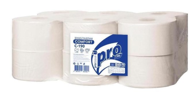 Бумага туалетная 200м 1 сл.  целлюлоза 100% белая ПРО | СЯСЬ