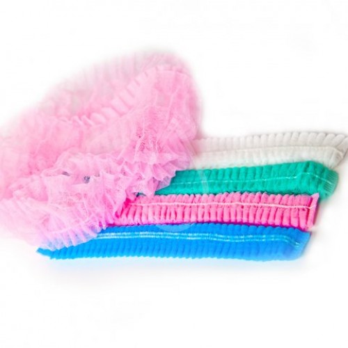 Шапочка флизелиновая белая 100 шт/уп