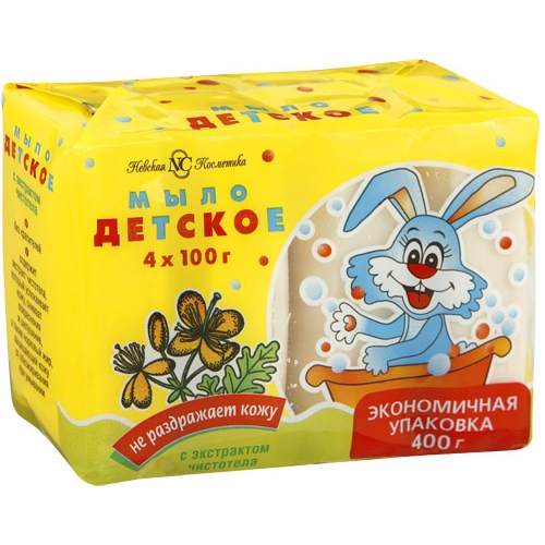 Мыло туалетное ДЕТСКОЕ 100г спайка 4шт