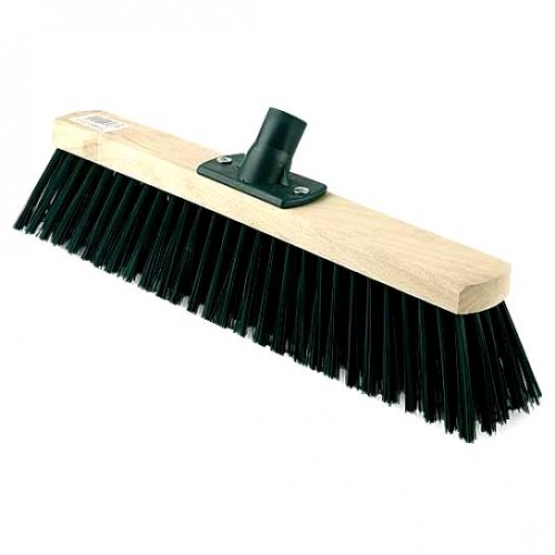 Швабра щетка д/пола на ДЕРЕВ. основе 50см с ворсом "Метро" | без резьб. | без черенка |