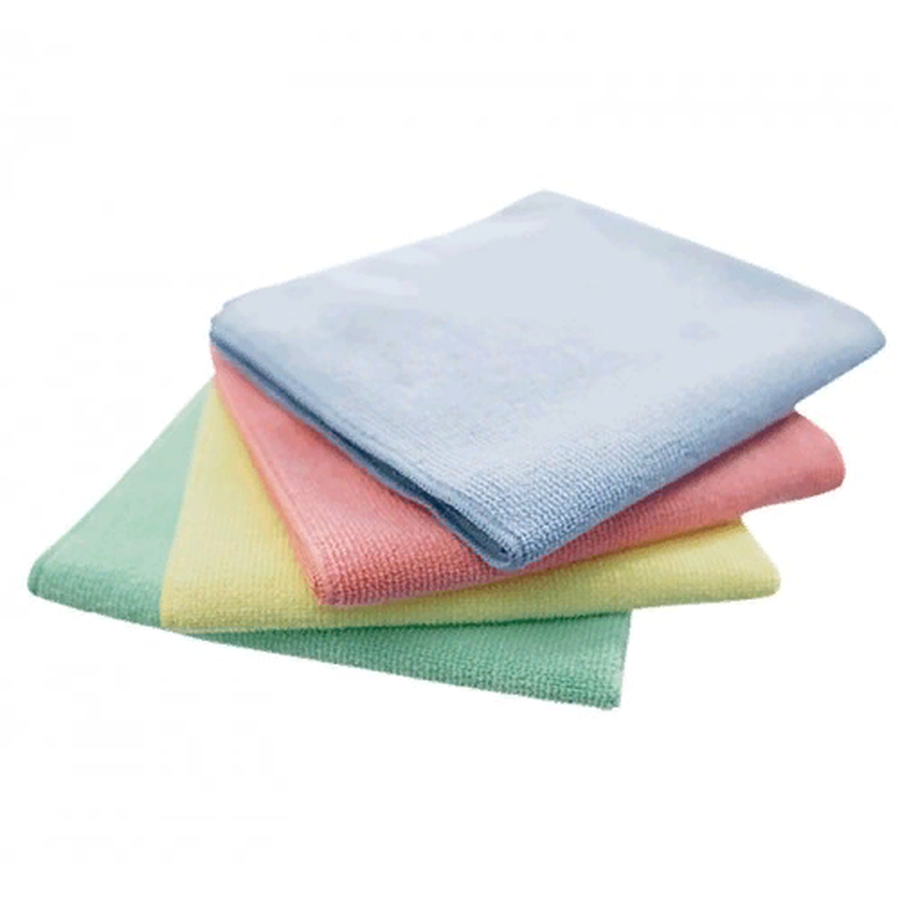 Салфетка хозяйственная микрофибра 38*38 желтая 300г/м2 без упаковки