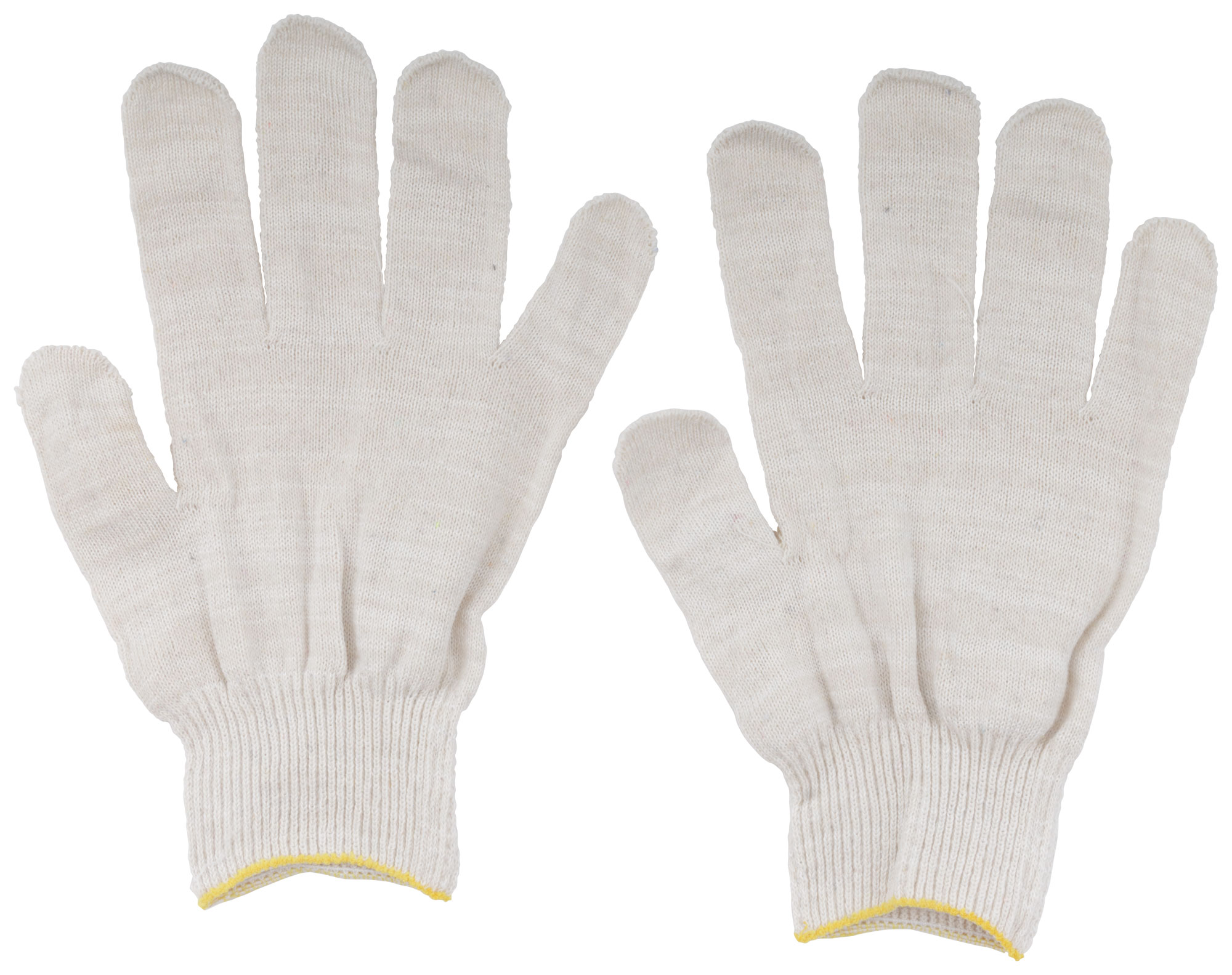 Перчатки хб 10 кл. 3-х нитка БЕЛЫЕ