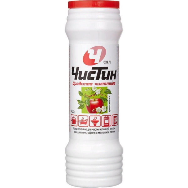 ЧИСТИН 400г чистящий порошок в тубе ЯБЛОКО