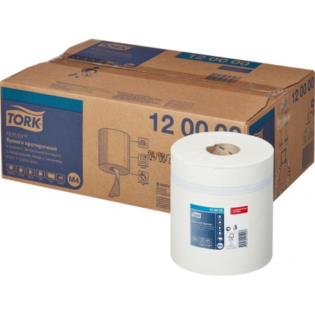 Полотенца бум.Tork M4 Reflex Universal 270м/19,8 1сл протирочные в рулоне с ЦВ, арт.120000
