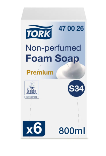 Мыло Tok S34 пена Premium 800мл бирюзовое