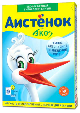 Стир.порошок Аистенок, 400г автомат