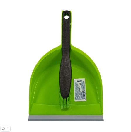 Совок для мусора YORK пластик с резин.кромкой +щетка-сметка