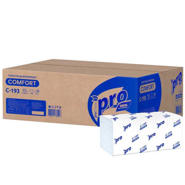 Полотенца бумажные 1сл. 250л 21х22см 33гр \ V \ БЕЛЫЕ \ ЦЕЛЛЮЛОЗА\С193