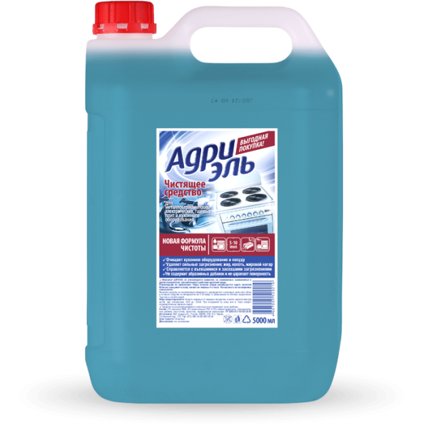 Чистящее средство АДРИЭЛЬ 5л от нагара,жира  для плит,духовок