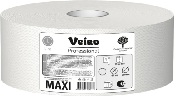 Бумага туалетная 1сл 420м  СВЕТЛО-СЕРАЯ без перфорации СЫКТЫВКАР