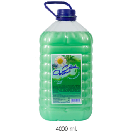 Мыло жидкое 4л АРОМА КОЛАДА Расслабляющее зеленое