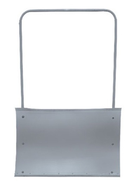 Движок для уборки снега АЛЮМИНИЕВЫЙ с мет.планкой с П-обр.ручкой 750*410мм S=1,5мм