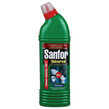 САНФОР УНИВЕРСАЛ гель 750г Морской Бриз с хлором для туалета, ванной, кухни