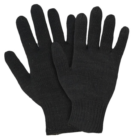 Перчатки полушерстяные, двойной вязки