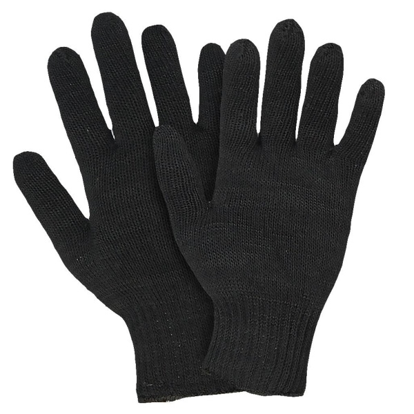 Перчатки полушерстяные, двойной вязки
