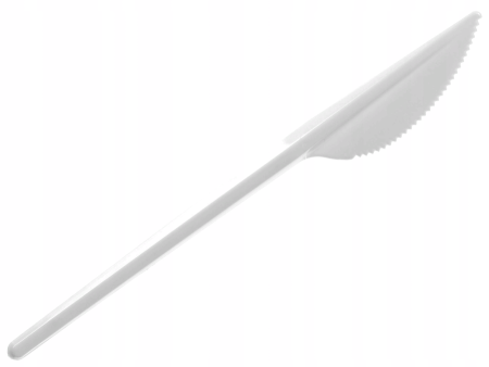 Нож одноразовый белый 100шт/уп