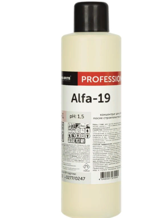 Пробрайт Альфа-19 1л для уборки после строит и ремонта /013-1