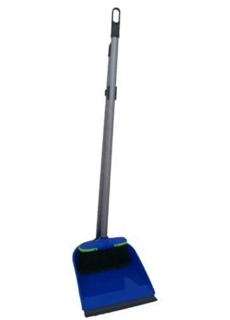 Совок для мусора пластик со щеткой ЛЕНИВКА  складной