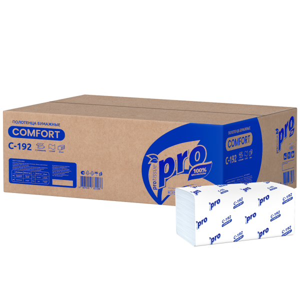 Полотенца бумажные 1сл. 250л 21х22см 25гр, V-сложение, Белые,  100% целлюлоза