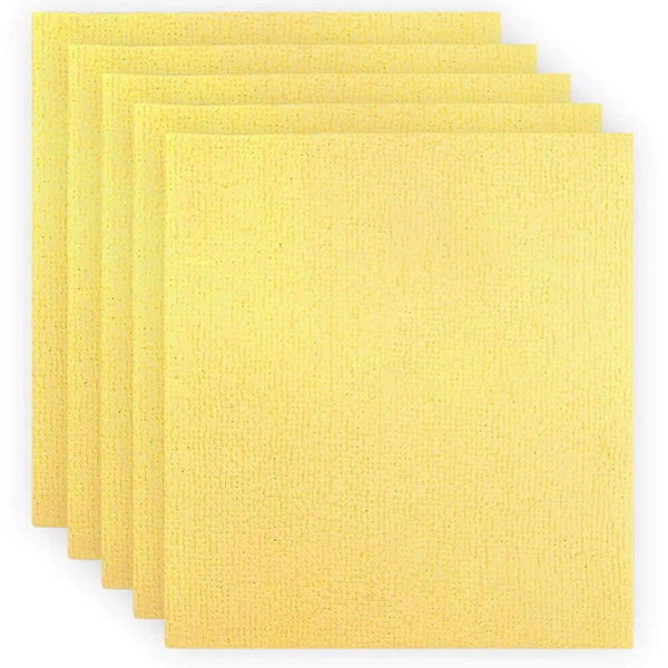 Салфетка для мебели из микрополимера 40*40 310г/м2 желтая 
