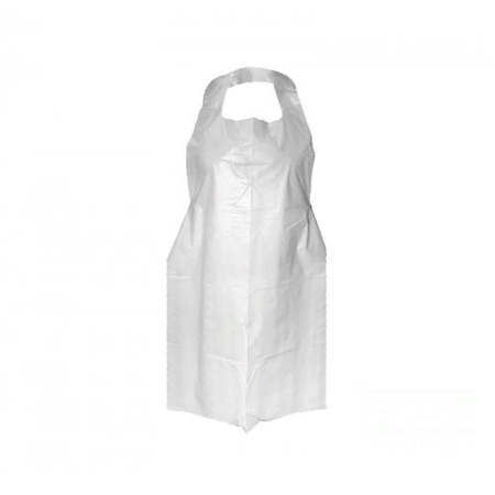 Фартук одноразовый полиэтилен белый 100шт/уп
