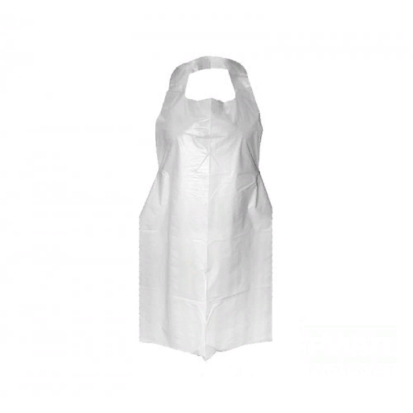 Фартук одноразовый полиэтилен белый 100шт/уп