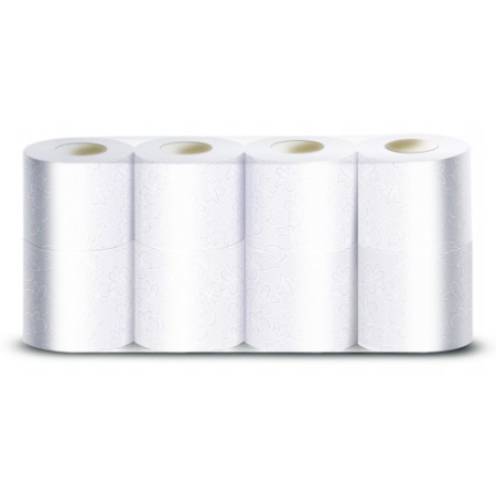 Бумага туалетная 2сл 25м/9,5 Comfort белая (арт.Т207) ВЕЙРО 8шт/пач