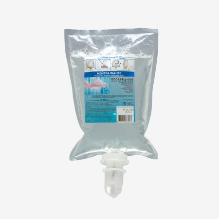 МЖ КЕМАН  Мыло жидкое пенящееся 1000 мл нейтральное в картридже бесцветное / 100025-БЦ1000