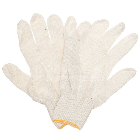Перчатки хб 10 кл. 5-ти нитка БЕЛЫЕ