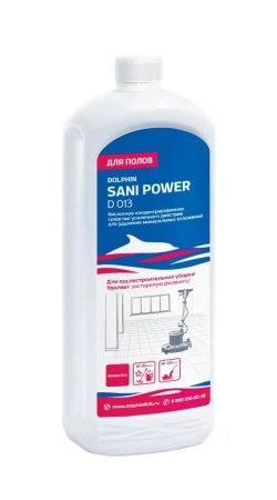 ДОЛФИН Сани-Пауэр 1л для уборки после строительных работ от минерал.отложений / D013-1