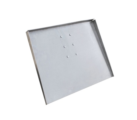 Лопата снегоуборочная алюм. 360*500 2мм с нижним входом, трехбортная, БЕЗ ЧЕРЕНКА твердый алюминий