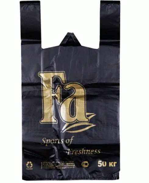 Пакет-майка "Фа" черный 13г