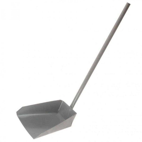 Совок оцинкованный 270х220мм с длинной металической ручкой